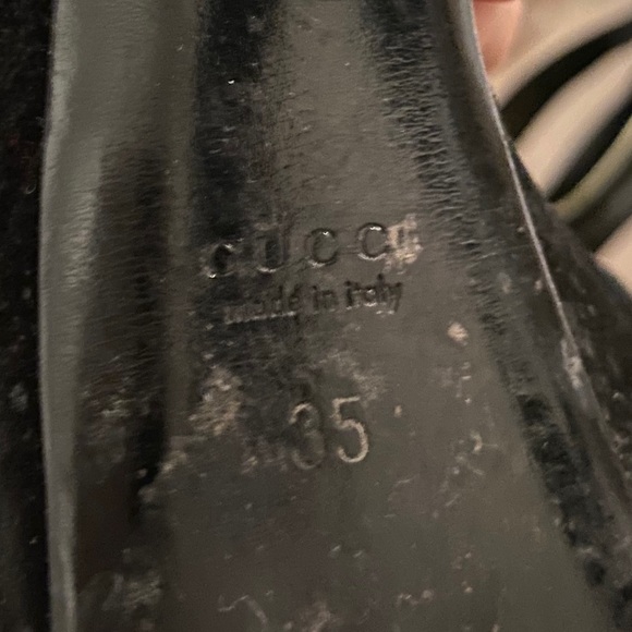 Black suede Gucci high heel sandal - Picture 3 of 3